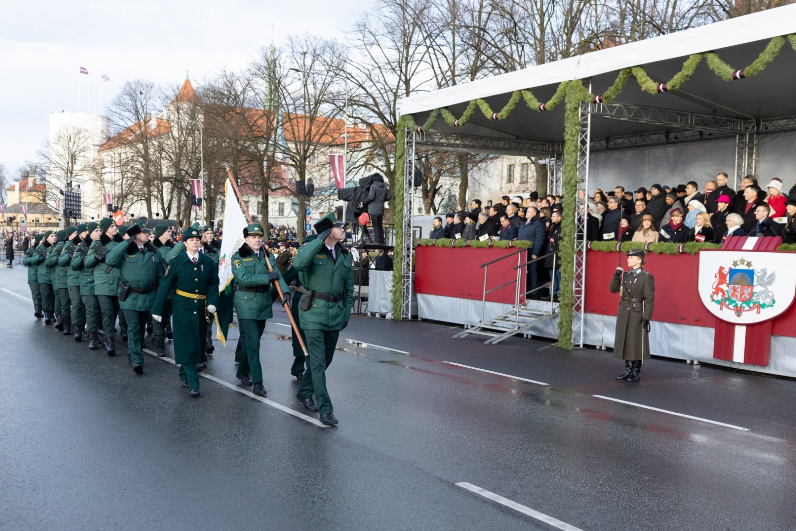 Valsts robežsardzes koledžas vienība piedalījās militārajā parādē Rīgā Nr.6