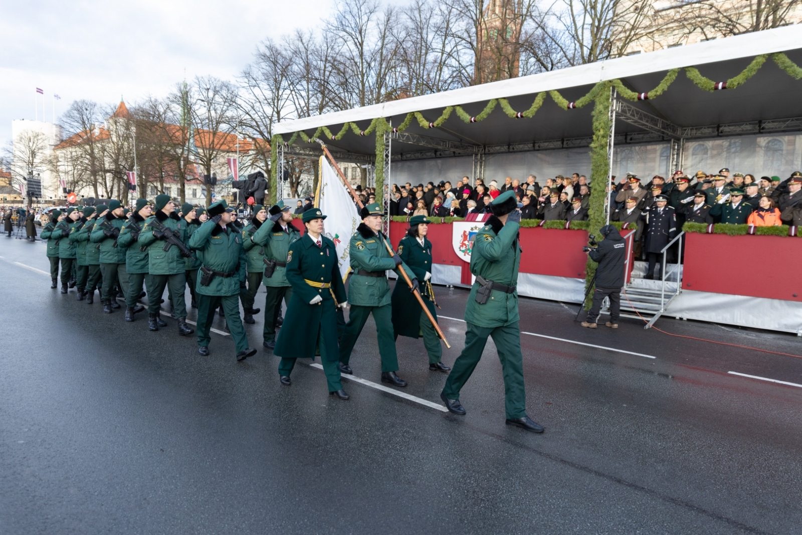 Valsts robežsardzes koledžas vienība piedalījās militārajā parādē Rīgā Nr.7