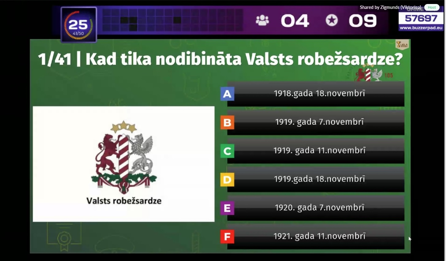 Latvijas skolēni parāda zināšanas Valsts robežsardzes erudīcijas spēlē Nr.4