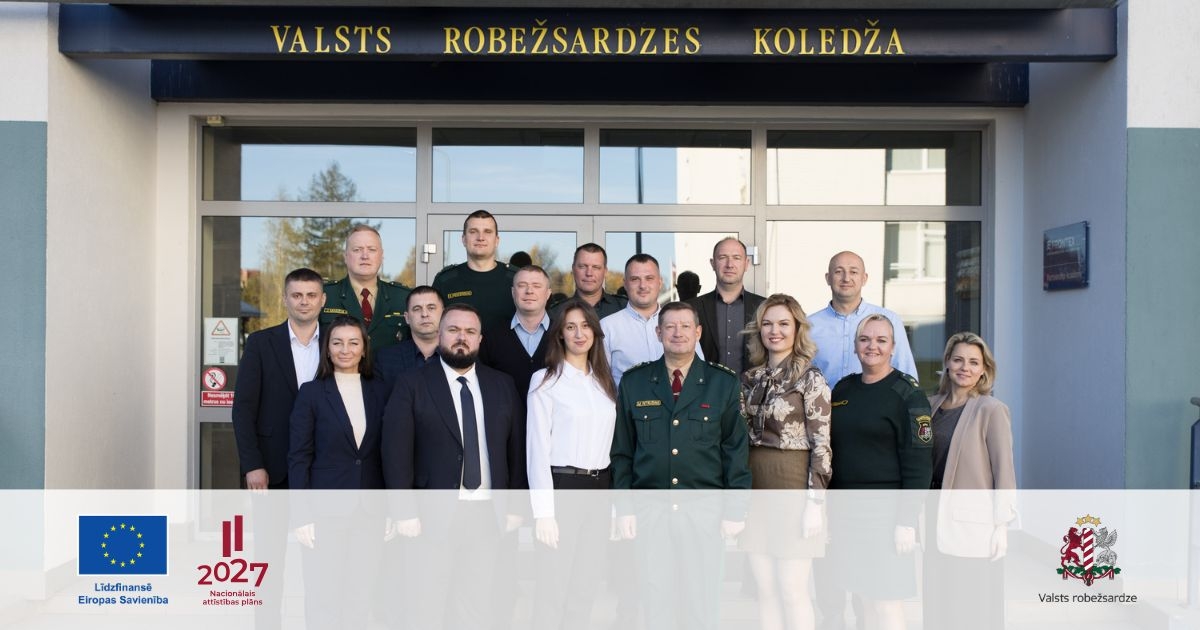 Moldovas Republikas Migrācijas ģenerālinspektorāta amatpersonas pabeigušas apmācības Valsts robežsardzes koledžā Nr.21