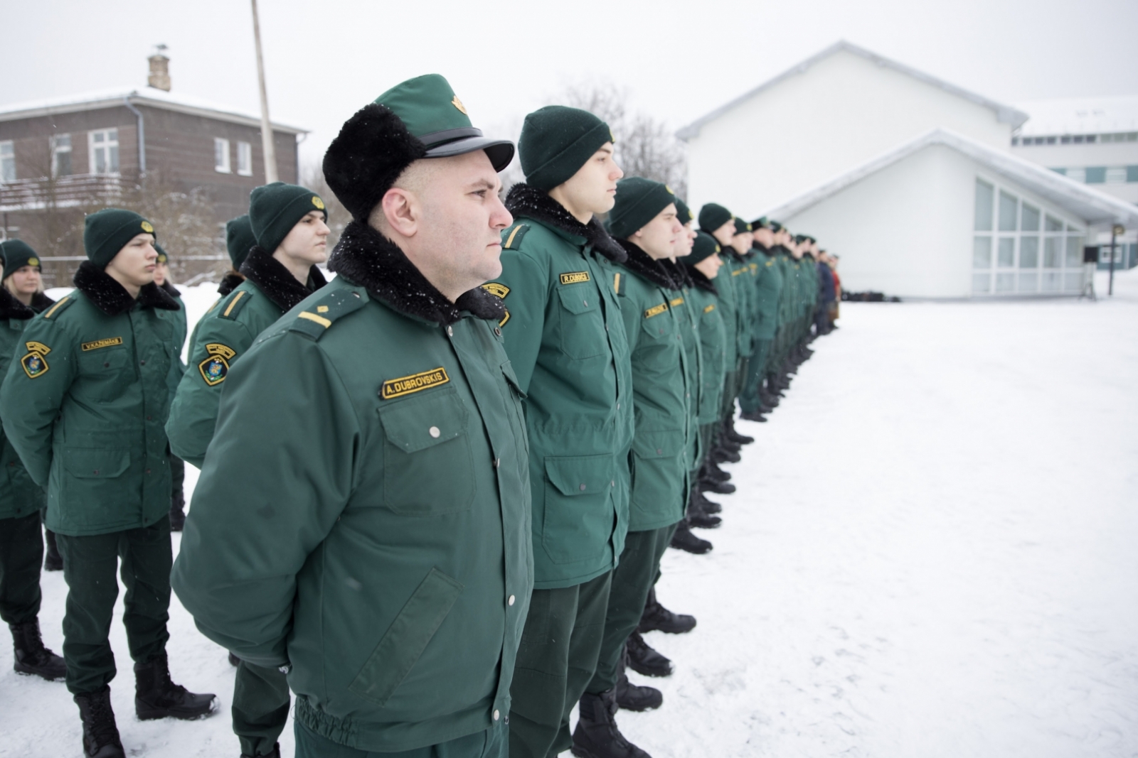 Valsts robežsardzes koledžas personāls vienojās klusuma brīdī