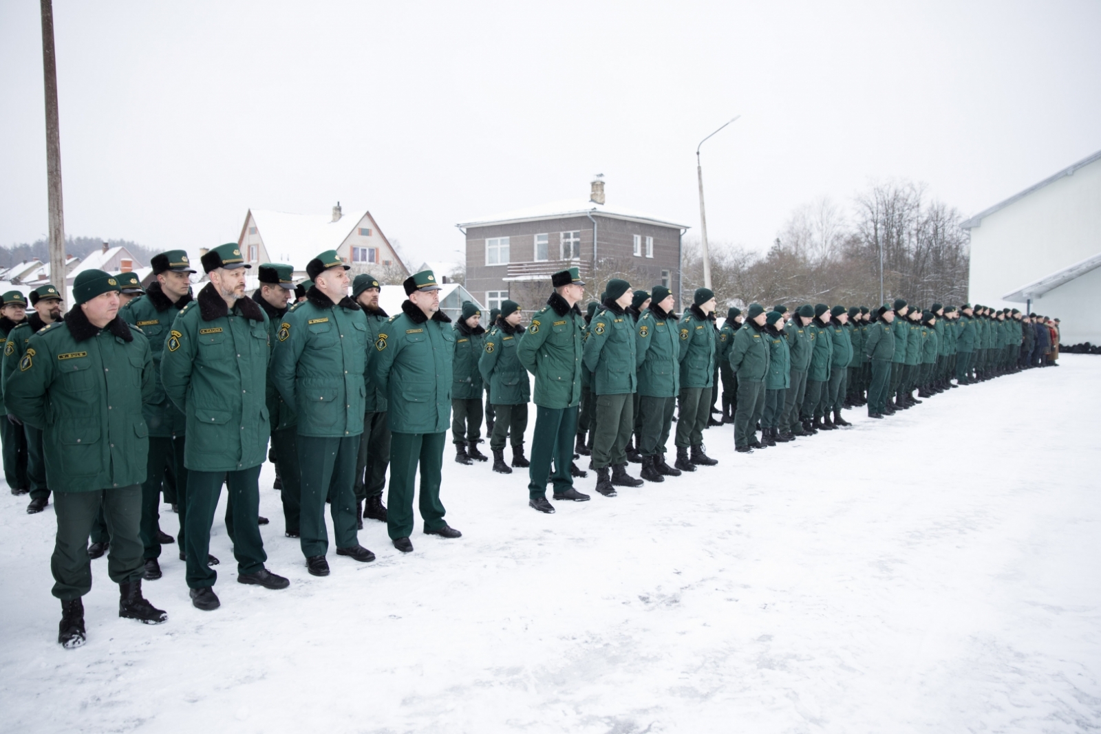 Valsts robežsardzes koledžas personāls vienojās klusuma brīdī